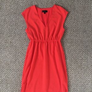 J.Crew laser cutout midi dress